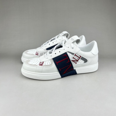 발렌티노 남/녀 Logo 네이비 스니커즈 - Unisex Navy Sneakers - val0298x