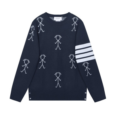 톰브라운 남성 캐쥬얼 네이비 니트 - Mens Navy Knit - thom0592x