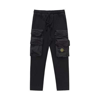 스톤아일랜드 남성 캐쥬얼 블랙 팬츠 - Mens Black Pants - sto0489x