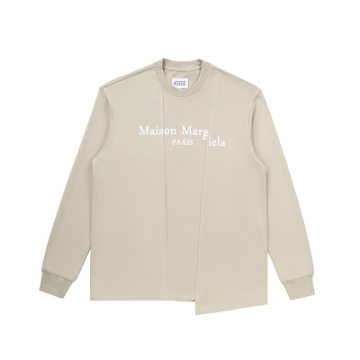 메종 마르지엘라  남성 모던 베이지 맨투맨 - Maison Margiela Mens Beige Tshirts - mai0098x