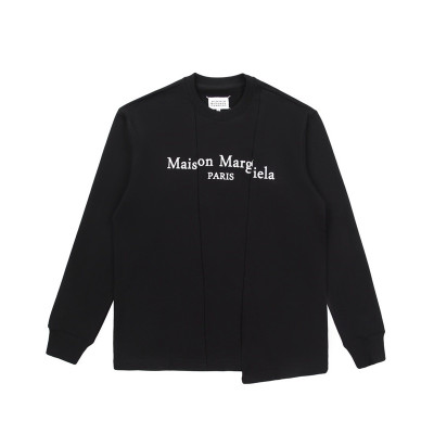 메종 마르지엘라  남성 모던 블랙 맨투맨 - Maison Margiela Mens Black Tshirts - mai0100x
