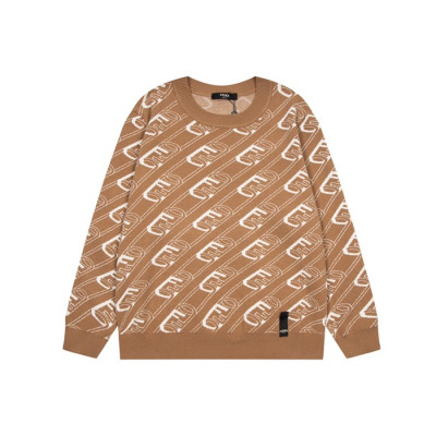 펜디 남성 트렌디 카멜 니트 - Fendi Mens Camel Sweaters - fen01295x