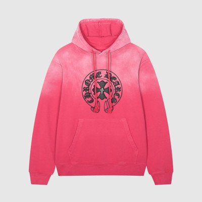 크롬하츠 남/녀 핑크 후드티 - Chrom hearts Unisex Pink Hoodie - Chr0462x