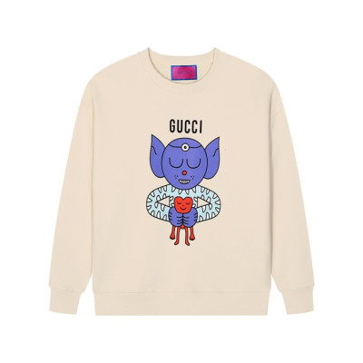 구찌 남성 캐쥬얼 아이보리 맨투맨 - Gucci Mens Ivory Tshirts - Guc05211x