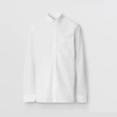 버버리 남성 클래식 화이트 셔츠 - Burberry Mens White Tshirts - bur04524x