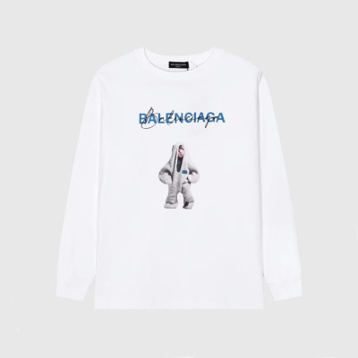 발렌시아가 남성 캐쥬얼 화이트 맨투맨 - Balenciaga Mens White Tshirts - bal01714x