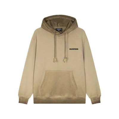 발렌시아가 남/녀 캐쥬얼 카멜 후드티 - Balenciaga Unisex Camel Hoodie - bal01716x