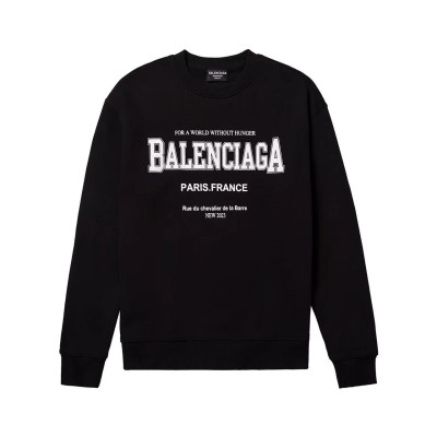발렌시아가 남성 캐쥬얼 블랙 맨투맨 - Balenciaga Mens Black Tshirts - bal01718x