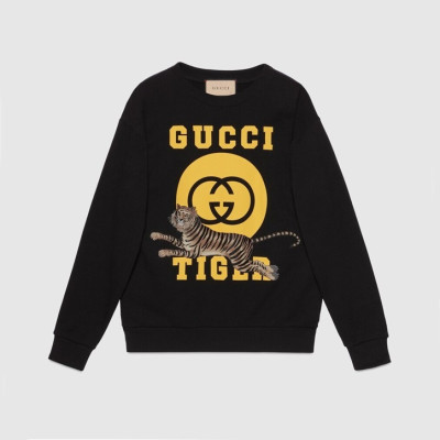 구찌 남성 캐쥬얼 블랙 맨투맨 - Gucci Mens Black Tshirts - Guc05267x