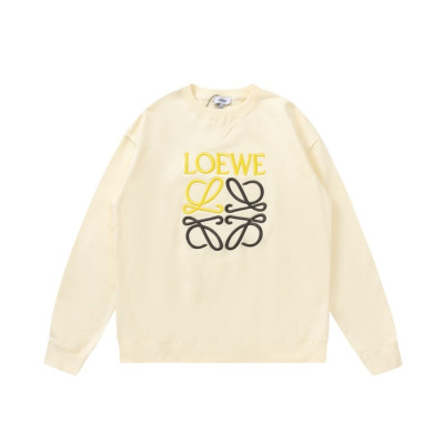 로에베 남성 클래식 아이보리 맨투맨 - Loewe Mens Ivory White Tshirts - loe0659x