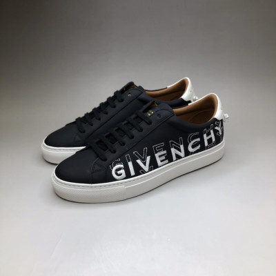 지방시 남/녀 클래식 블랙 스니커즈 - Givenchy Unisex Black Sneakers - giv0887x
