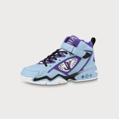 루이비통 남/녀 Trainer 퍼플 스니커즈 - Louis vuitton Unisex Purple Sneakers - lou05344x