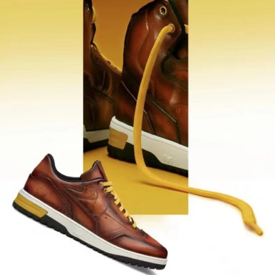 벨루티 남성  클래식 브라운 스니커즈 - Berluti Mens Brown Sneakers - ber0137x
