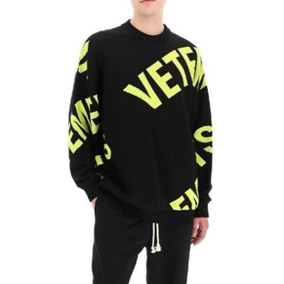 베트멍 남/녀 트렌디 블랙 반팔티 - Vetements Unisex Black Tshirts - vet0309x