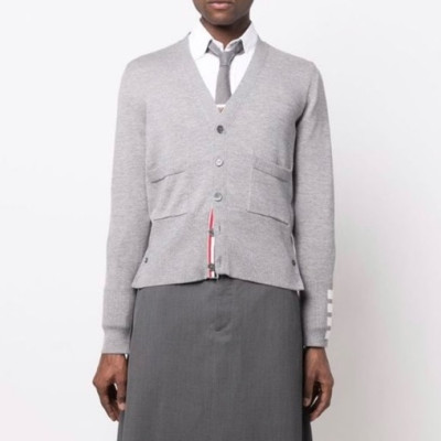 톰브라운 남/녀 브이넥 그레이 가디건 - Thom Browne Unisex Gray Cardigan - thom0652x