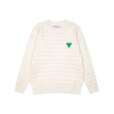 보테가 남성 화이트 크루넥 니트 - Bottega veneta Mens White Knits - bot0451x