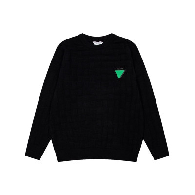 보테가 남성 블랙 크루넥 니트 - Bottega veneta Mens Black Knits - bot0452x