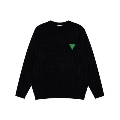 보테가 남성 블랙 크루넥 니트 - Bottega veneta Mens Black Knits - bot0457x