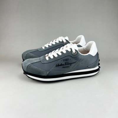 페라가모 남성 그레이 스니커즈 - Ferragamo Mens Gray Sneakers - fer0363x