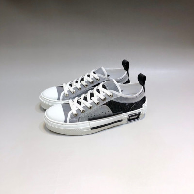 디올 남/녀 블랙 스니커즈 - Dior Unisex Black Sneakers - dio02213x