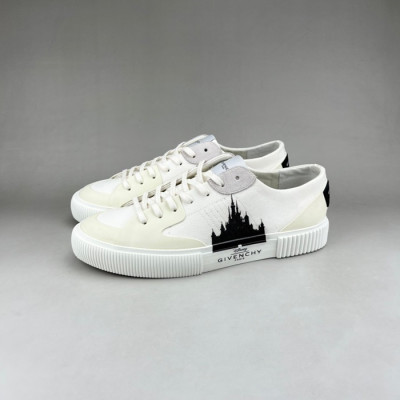 지방시 남성 클래식 화이트 스니커즈 - Givenchy Mens White Sneakers - giv0911x