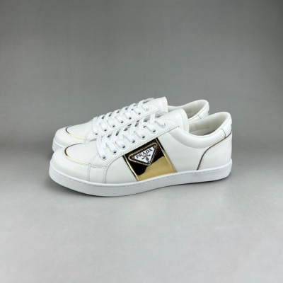 프라다 남성 화이트 스니커즈 - Prada Mens White Sneakers - pr02x