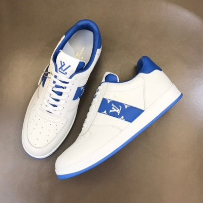 루이비통 남성 블루 스니커즈 - Louis vuitton Mens Blue Sneakers - lv0029x