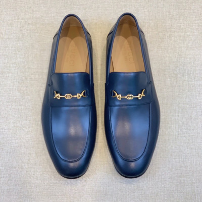 구찌 남성 이니셜 네이비 로퍼 - Gucci Mens Navy Loafer - gu34x