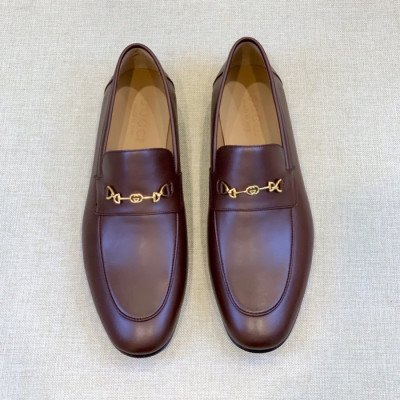 구찌 남성 이니셜 브라운 로퍼 - Gucci Mens Brown Loafer - gu36x