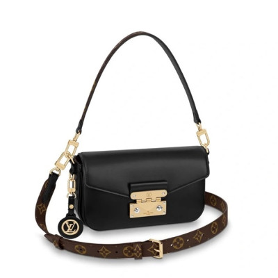 루이비통 여성 블랙 스윙백 - Louis vuitton Womens Black Swing Bag - lv54x