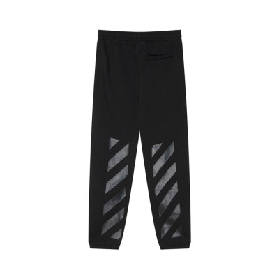 오프화이트 남성 캐쥬얼 블랙 팬츠 - Off-white Mens Black Pants - off0886x