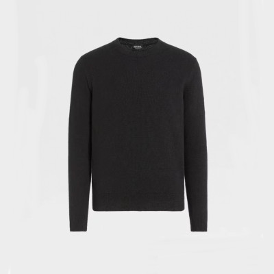 에르메네질도 제냐 남성 블랙 니트 - Ermenegildo Zegna Mens Black Knits - zeg0433x