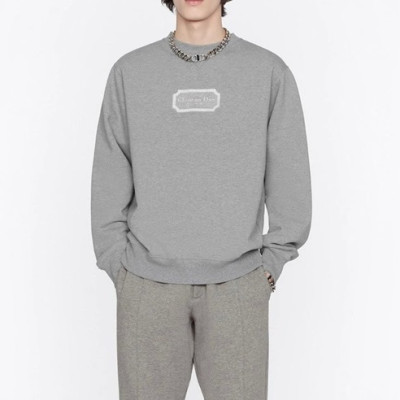 디올 남성 클래식 그레이 맨투맨 - Dior Mens Gray Tshirts - di26x