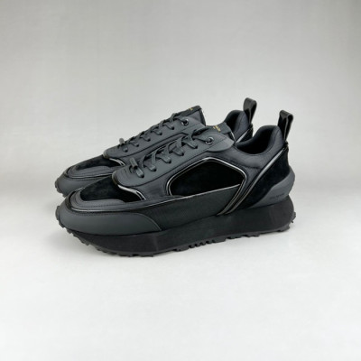 발망 남성 트렌디 블랙 스니커즈 - Balmain Mens Black Sneakers - bam0179x
