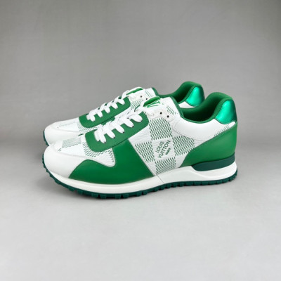 루이비통 남성 그린 스니커즈 - Louis vuitton Mens Green Sneakers - lv155x