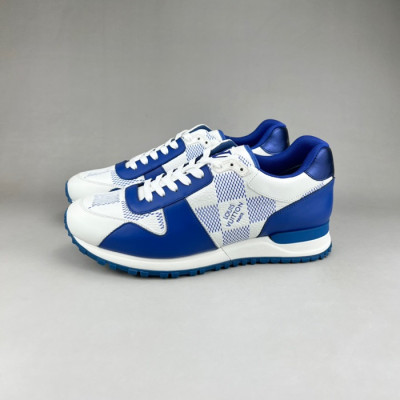 루이비통 남성 블루 스니커즈 - Louis vuitton Mens Blue Sneakers - lv156x
