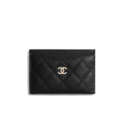 샤넬 여성 클래식 블랙 카드슬롯 - Chanel Womens Black Card slot - ch23x