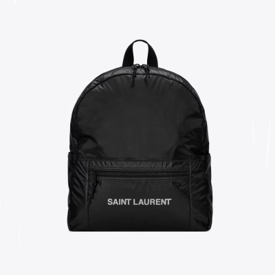 입생로랑 남/녀 블랙 백팩 - Saint Laurent Unisex Black Back Pack - ysl176x