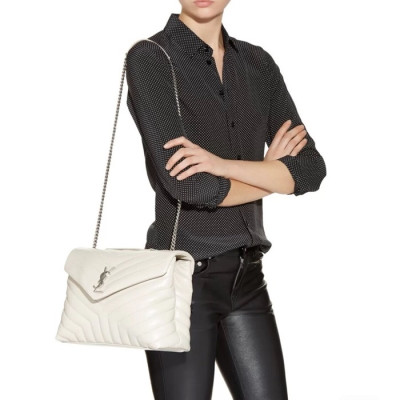 입생로랑 여성 화이트 숄더백 - Saint Laurent Womens White Shoulder Bag - ysl302x