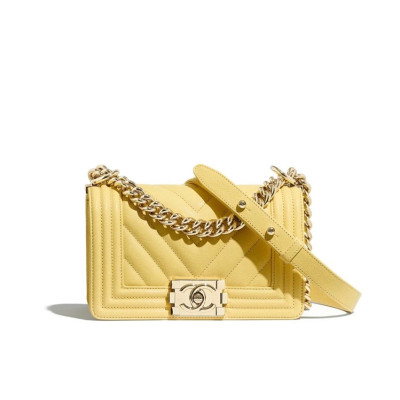 샤넬 여성 옐로우 보이백 - Chanel Womens Yellow Boy Bag - ch29x