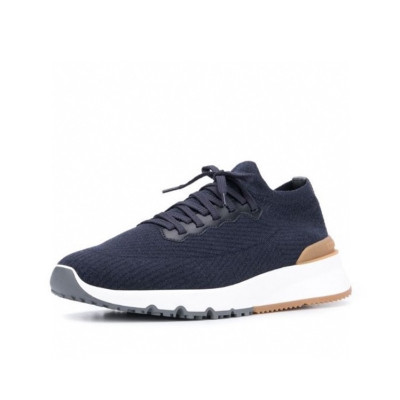 브루넬로쿠치넬리 남성 네이비 스니커즈 - Brunello Cucinelli Mens Navy Sneakers - bru09x