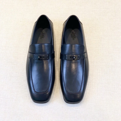 에르메스 남성 시그니처 블랙 로퍼 - Hermes Mens Black Loafer - her926x