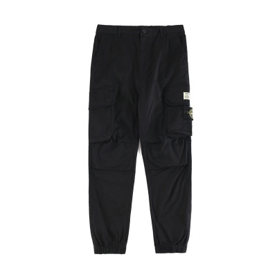 스톤아일랜드 남성 블랙 팬츠 - Stone Island Mens Black Pants - sto0537x