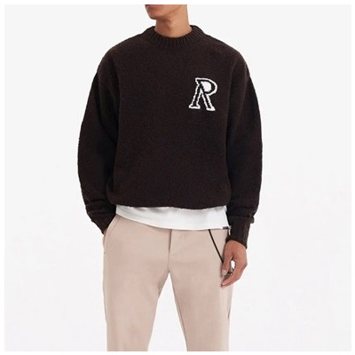 리프리젠트 남성 블랙 크루넥 스웨터 - Represent Mens Black Sweaters - rep70x