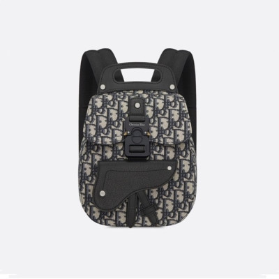 디올 남성 오블리크 블랙 백팩 - Dior Mens Black Back Pack - di77x