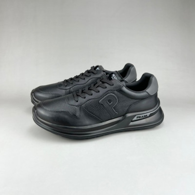 프라다 남성 블랙 스니커즈 - Prada Mens Black Sneakers - pr37x