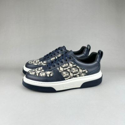 페라가모 남성 네이비 스니커즈 - Ferragamo Mens Navy Sneakers - fer369x