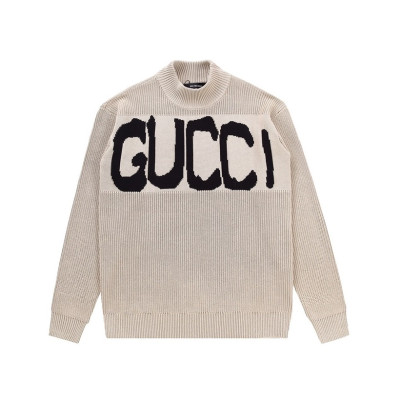 구찌 남성 베이지 터틀넥 스웨터 - Gucci Mens Beige Sweaters - Gu108x