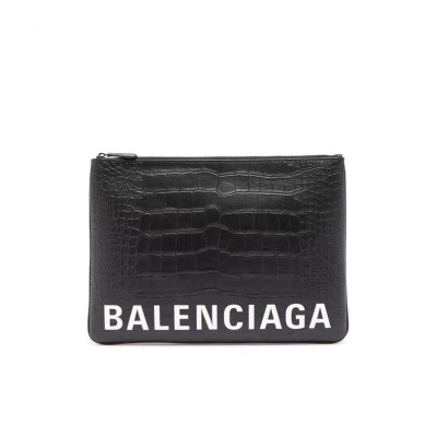 발렌시아가 남/녀 블랙 클러치 - Balenciaga Unisex Black Clutch Bag - ba34x