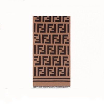 펜디 남/녀 브라운 머플러 - Fendi Unisex  Brown Muffler - fe13x